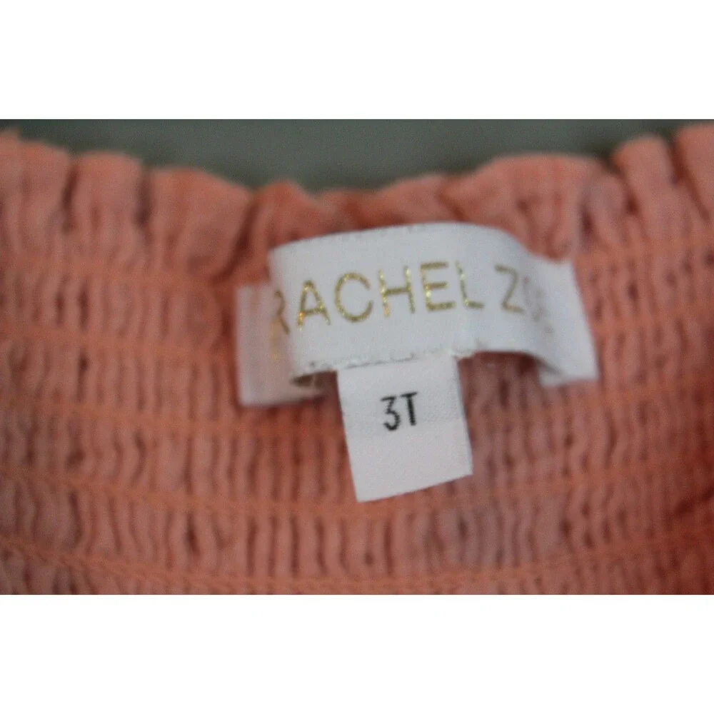 Rachel Zoe Baby Girls 3T 100% Cotton Dress Sleeveless Peach Pink